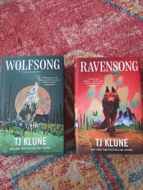 Wolfsong & Ravensong by TJ Klune - Green and Red Hardcover Set